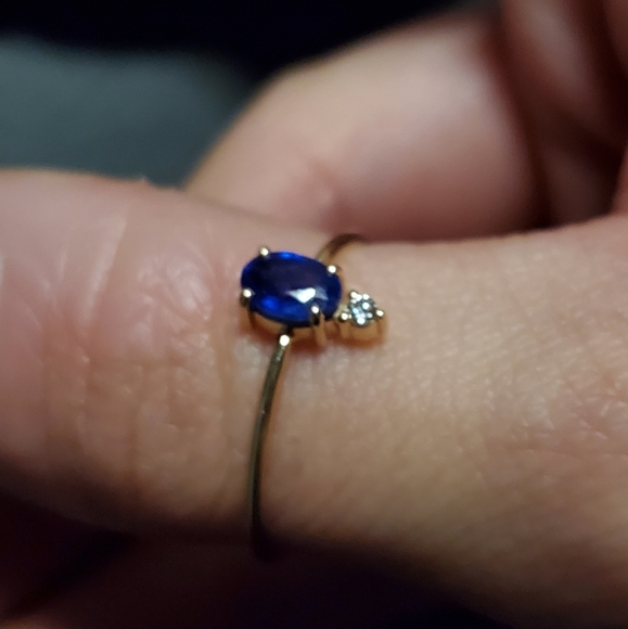 14K Gold Sapphire/Diamond Ring, 10 - Picture 14 of 14